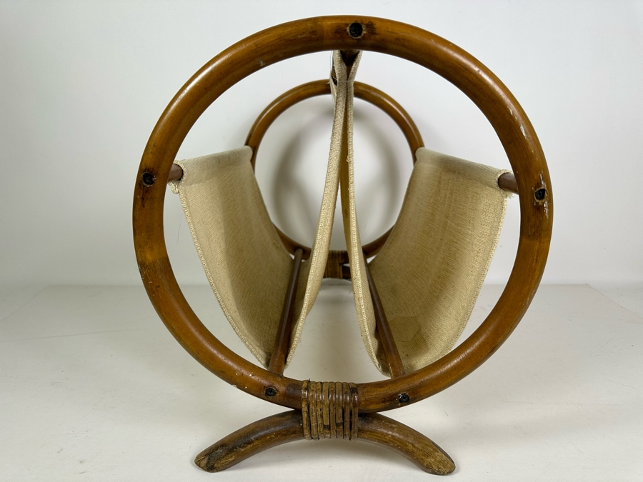 Vintage Bamboo & Rattan Magazine Rack 18'W X 14'H [Photo 7]