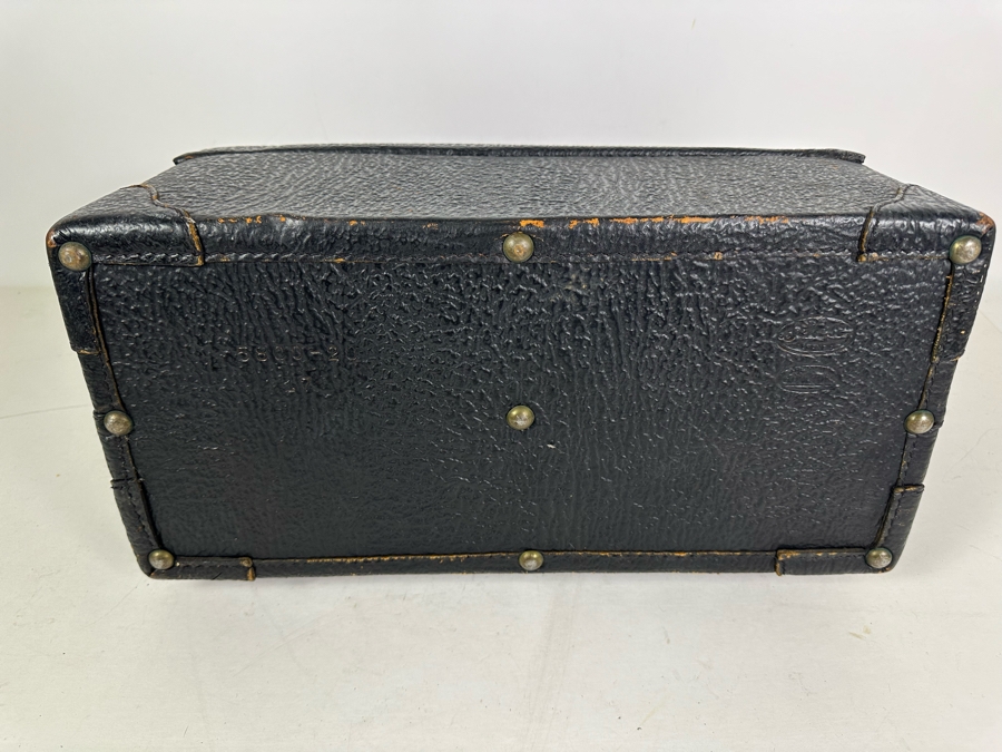 Vintage Top Grain Cowhide Emdee By Schell Doctors Bag 17.5'W X 8'D X 12'H [Photo 11]