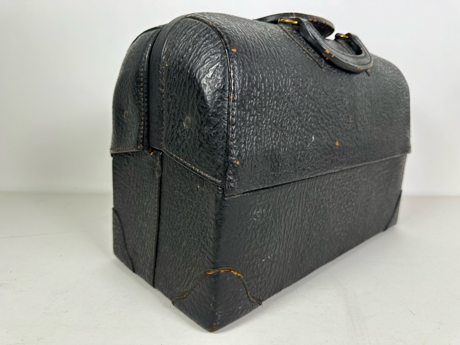 Vintage Top Grain Cowhide Emdee By Schell Doctors Bag 17.5'W X 8'D X 12'H [Photo 5]