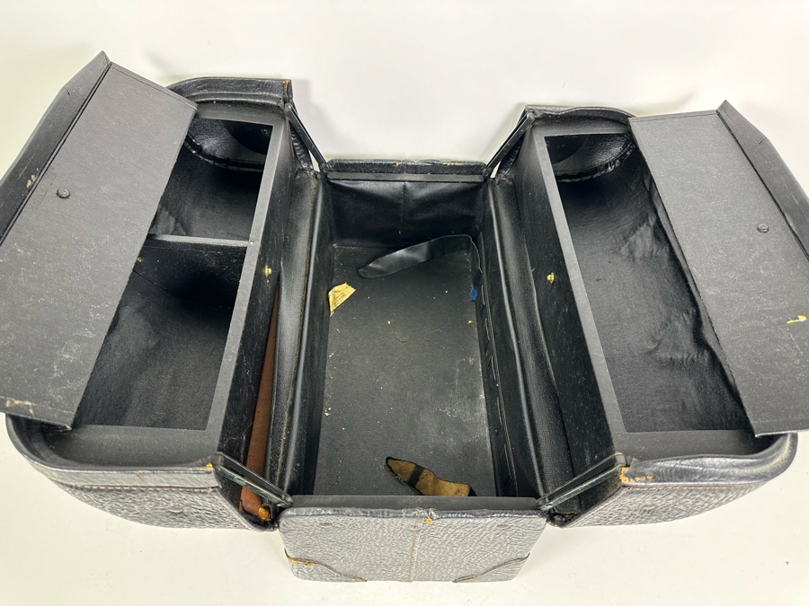 Vintage Top Grain Cowhide Emdee By Schell Doctors Bag 17.5'W X 8'D X 12'H [Photo 9]