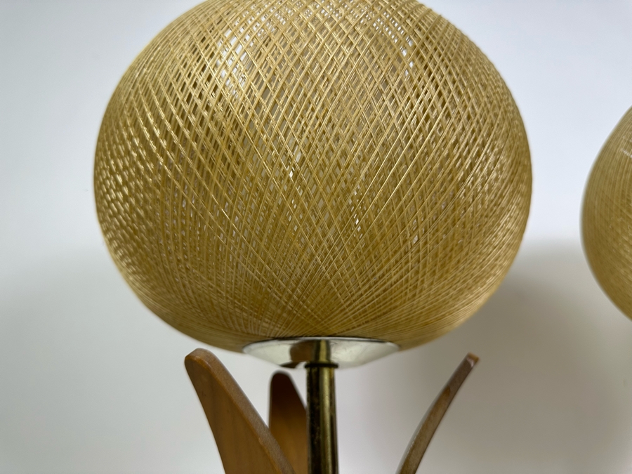 Pair Of Mid-Century Modern Tulip Lamps 18'H [Photo 5]