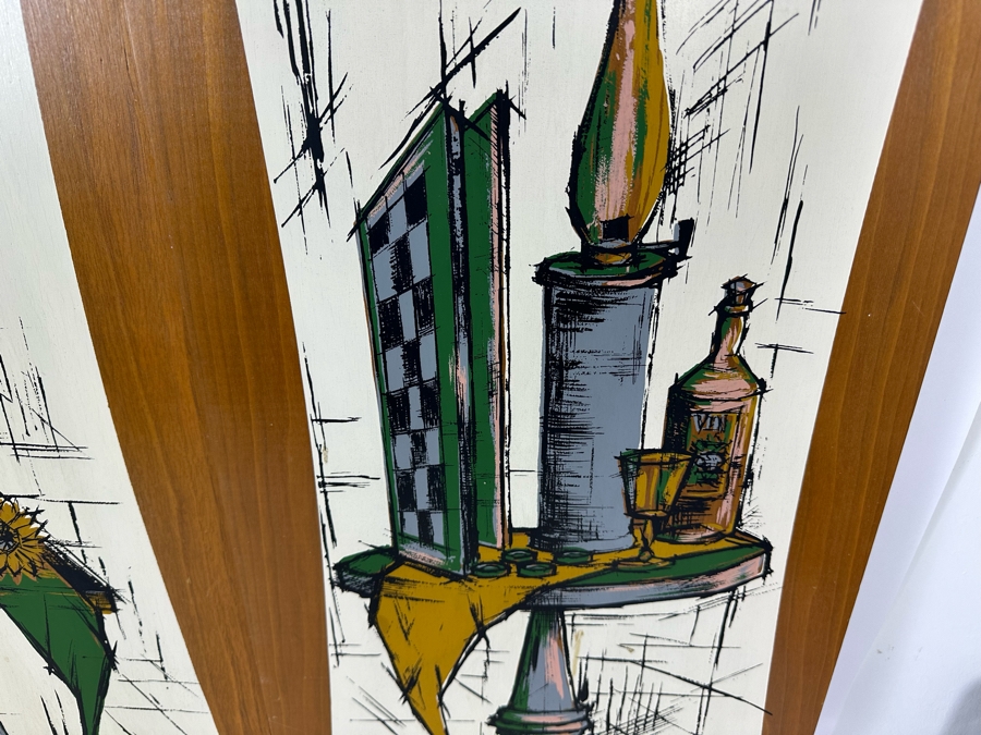 (3) Vintage 1962 Moret Still Life Prints On Wooden Wall Plaques By The Illinois Moulding Co 13.5'W X 32'H [Photo 7]