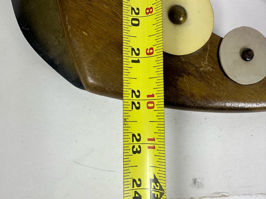 Set Of Three Vintage MCM Wood & Brass Sculptural Sailing Ships Wall Decor Largest Measures 17'W X 22'H [Photo 7]