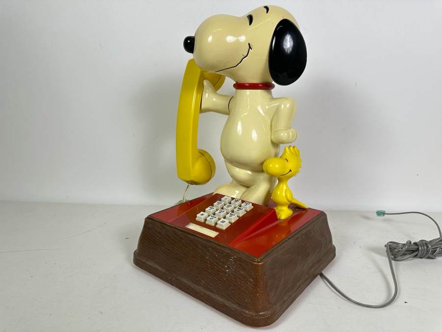Vintage 1976 The Snoopy And Woodstock Phone By American Telecommunications Corporation 14'H [Photo 3]