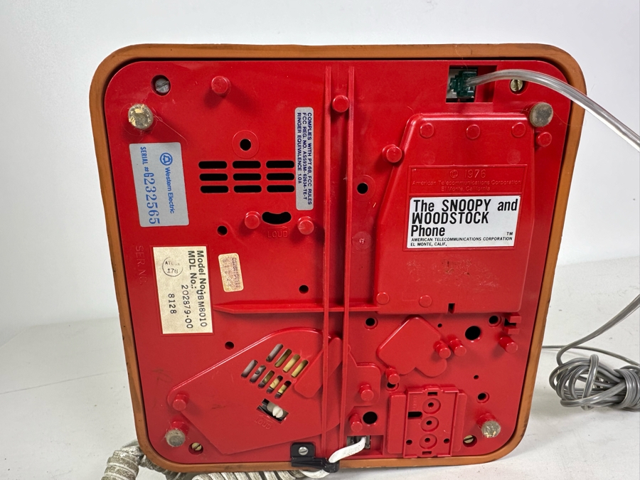 Vintage 1976 The Snoopy And Woodstock Phone By American Telecommunications Corporation 14'H [Photo 6]