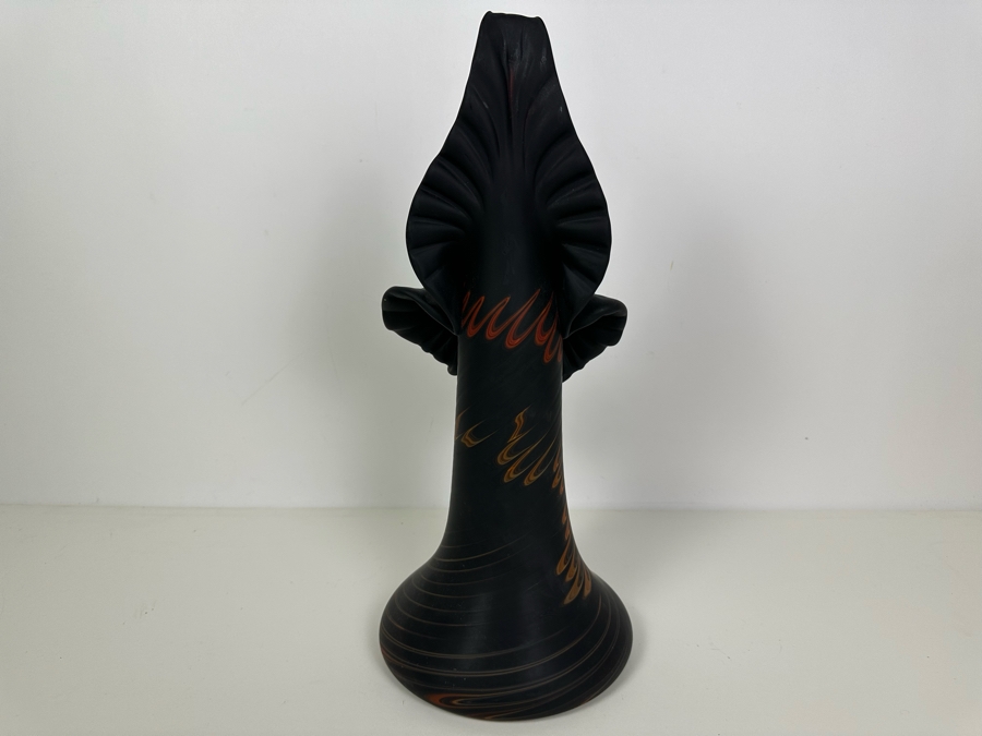 Vintage Essie Zareh Baijan Art Glass Vase From Azerbaijan Russia 16.5'H [Photo 4]