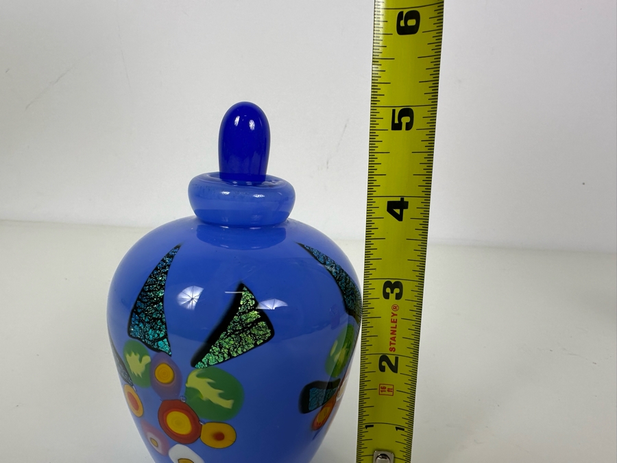 Signed Mad Art Glass Scent Bottle With Stopper 5'H [Photo 10]