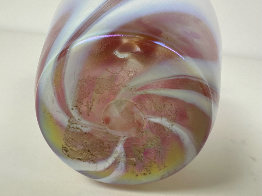 Signed Art Glass Vase 5'H [Photo 4]