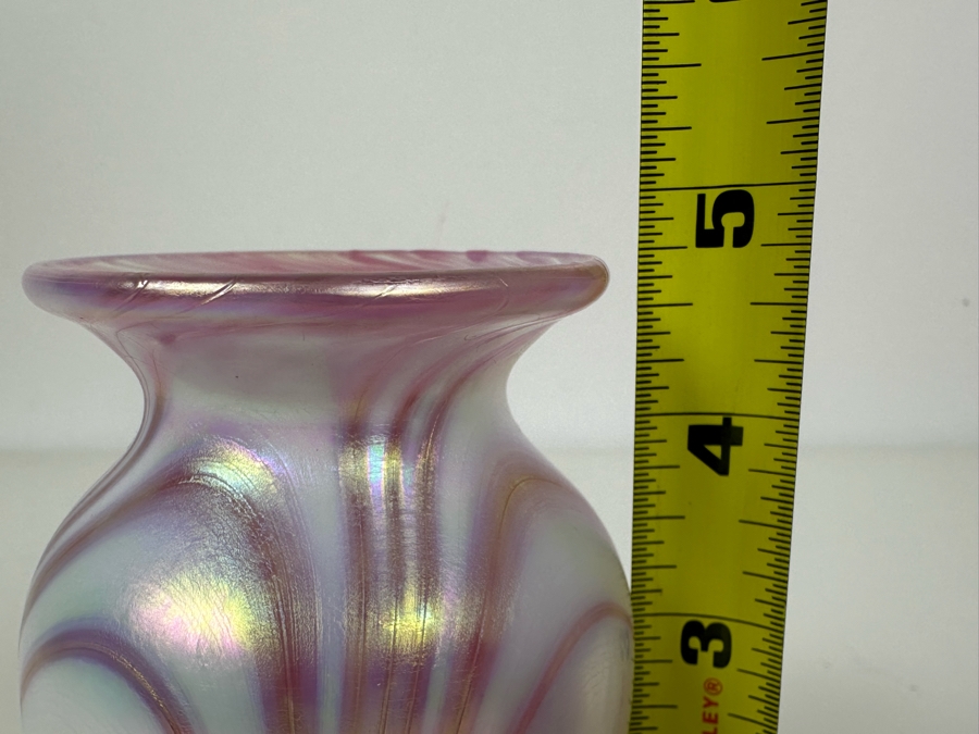 Signed Art Glass Vase 5'H [Photo 5]