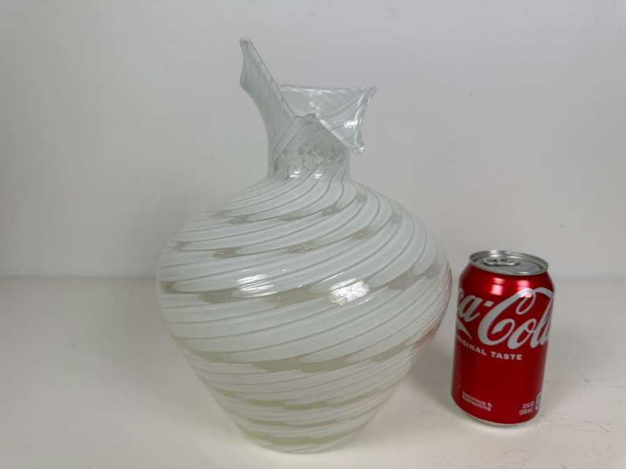 Vintage Signed Licio Zanetti Murano Art Glass Vase Venice Italy 11'H [Photo 10]