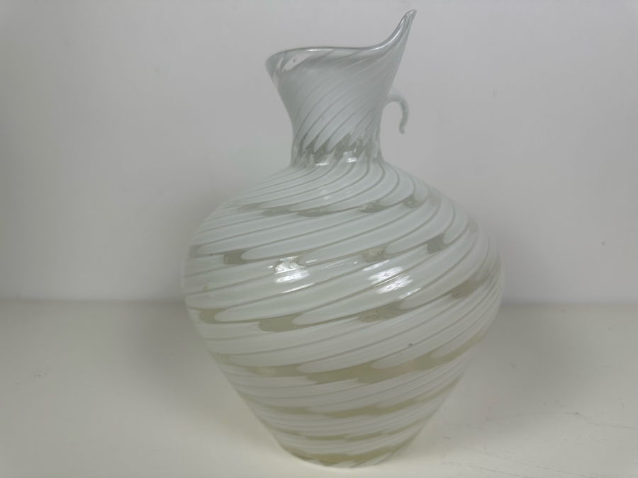 Vintage Signed Licio Zanetti Murano Art Glass Vase Venice Italy 11'H [Photo 5]