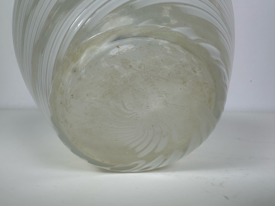 Vintage Signed Licio Zanetti Murano Art Glass Vase Venice Italy 11'H [Photo 8]