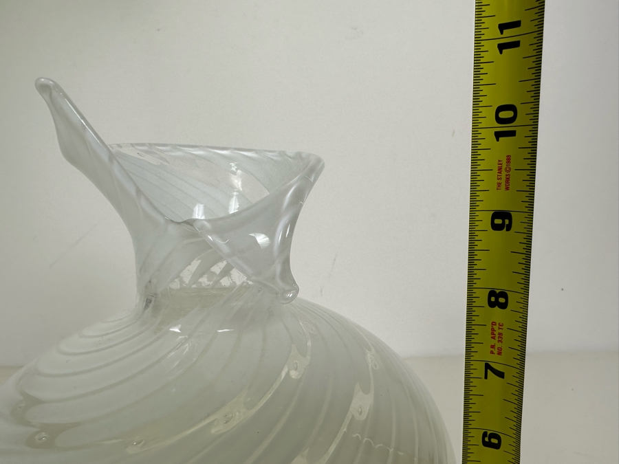 Vintage Signed Licio Zanetti Murano Art Glass Vase Venice Italy 11'H [Photo 9]
