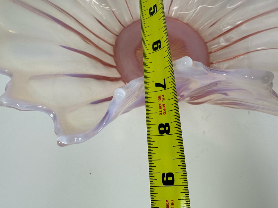 Vintage Fostoria Glass Opalescent Centerpiece Console Bowl 13.5'W X 7'D X 4.5'H [Photo 10]