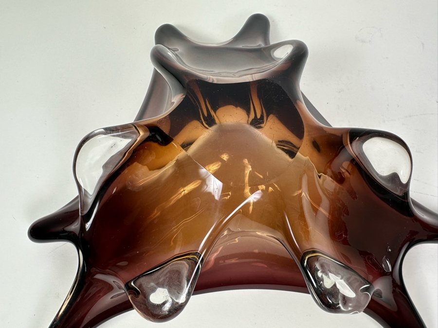 Vintage Italian Murano Glass Bowl 13.5'W X 12'D X 4'H [Photo 15]