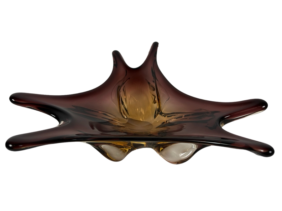 Vintage Italian Murano Glass Bowl 13.5'W X 12'D X 4'H [Photo 1]