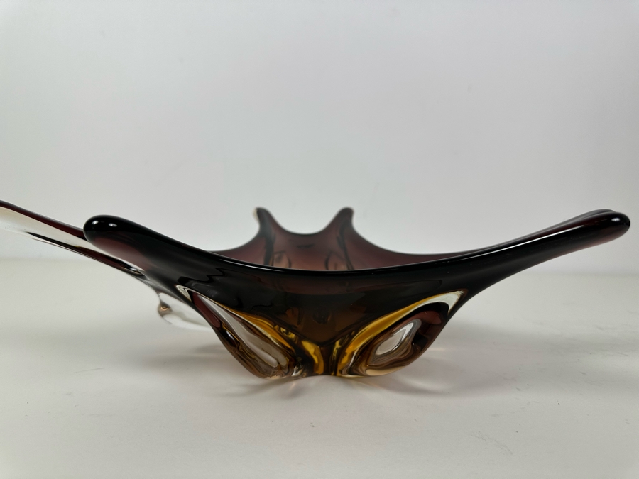 Vintage Italian Murano Glass Bowl 13.5'W X 12'D X 4'H [Photo 10]