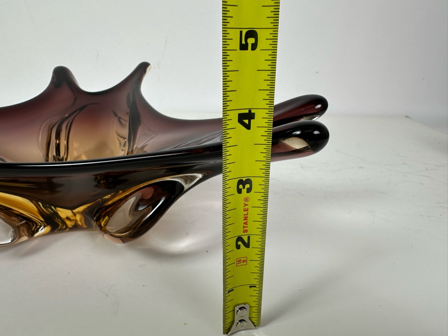 Vintage Italian Murano Glass Bowl 13.5'W X 12'D X 4'H [Photo 18]