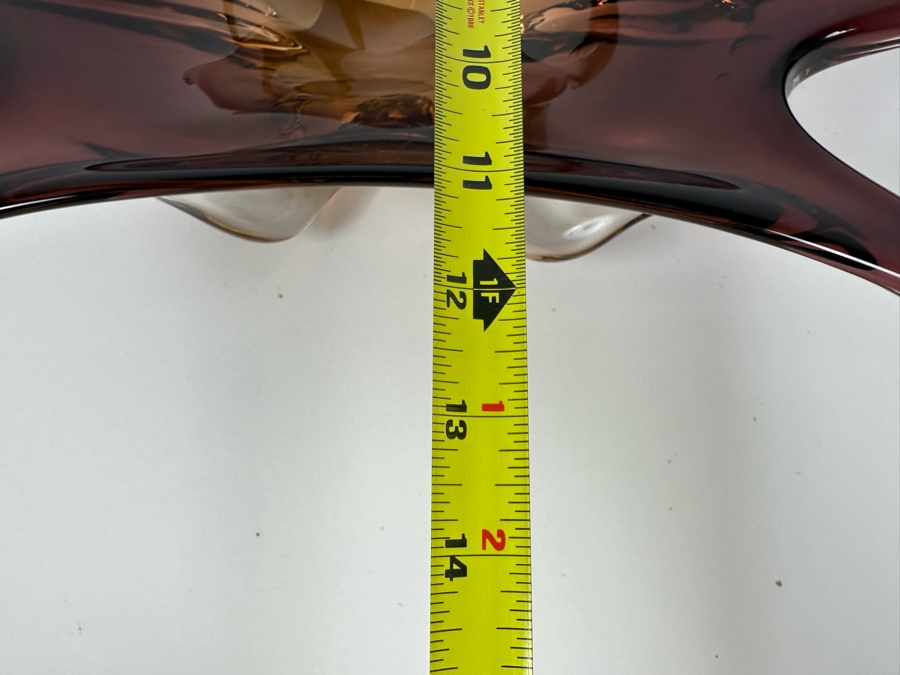 Vintage Italian Murano Glass Bowl 13.5'W X 12'D X 4'H [Photo 17]