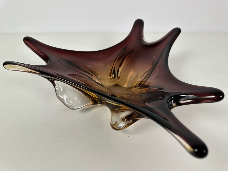 Vintage Italian Murano Glass Bowl 13.5'W X 12'D X 4'H [Photo 13]