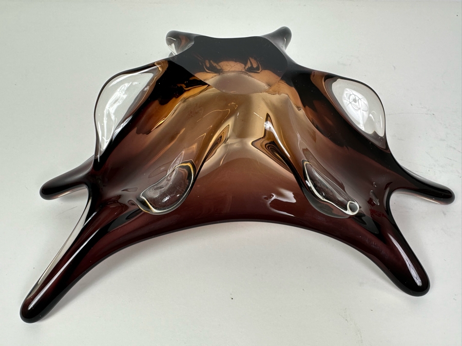 Vintage Italian Murano Glass Bowl 13.5'W X 12'D X 4'H [Photo 14]