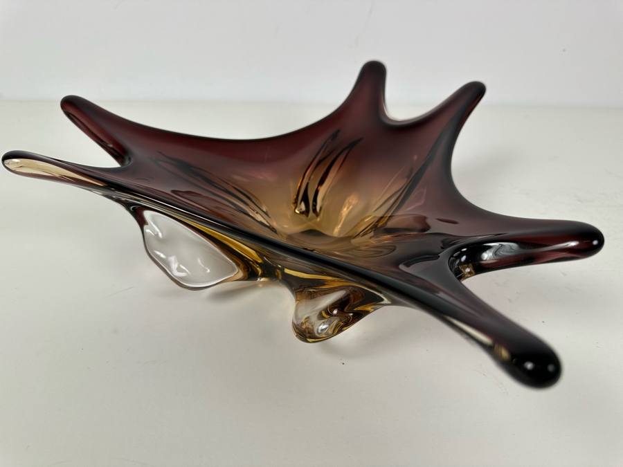 Vintage Italian Murano Glass Bowl 13.5'W X 12'D X 4'H [Photo 12]