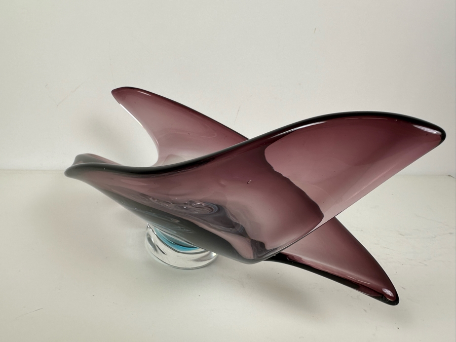 Vintage Italian Murano Glass Bowl 17'W X 8'D X 6'H [Photo 7]