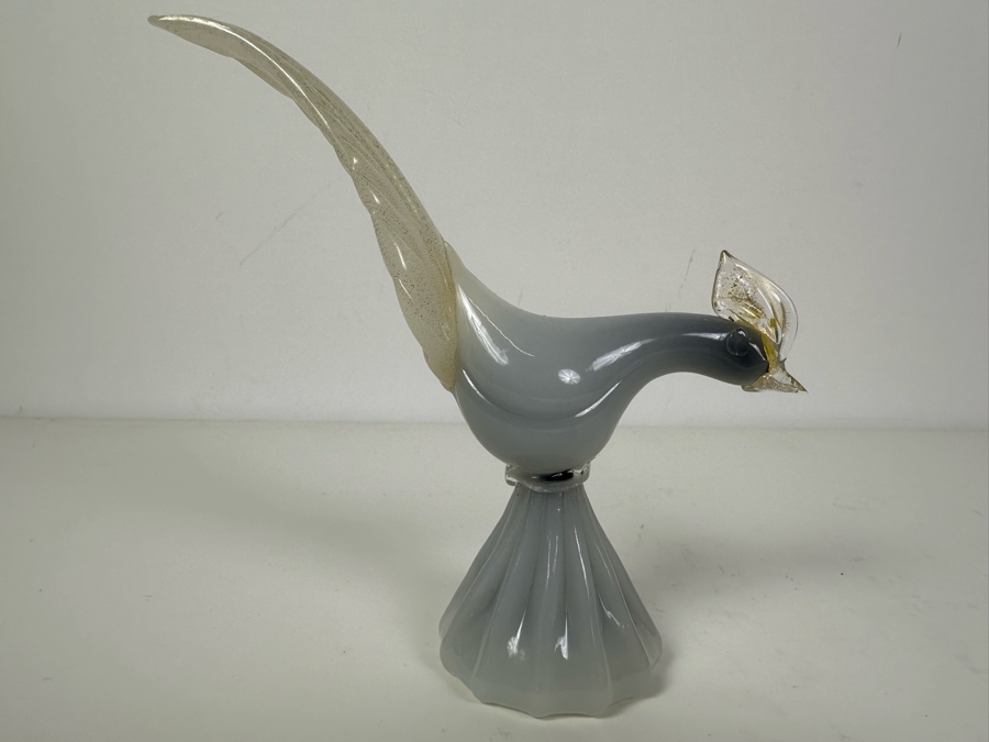 Venetian Glass Murano Italy Bird Figurine 7'H [Photo 3]
