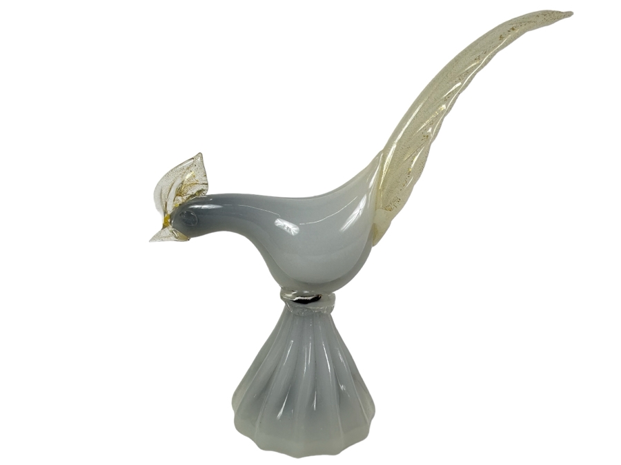 Venetian Glass Murano Italy Bird Figurine 7'H [Photo 1]