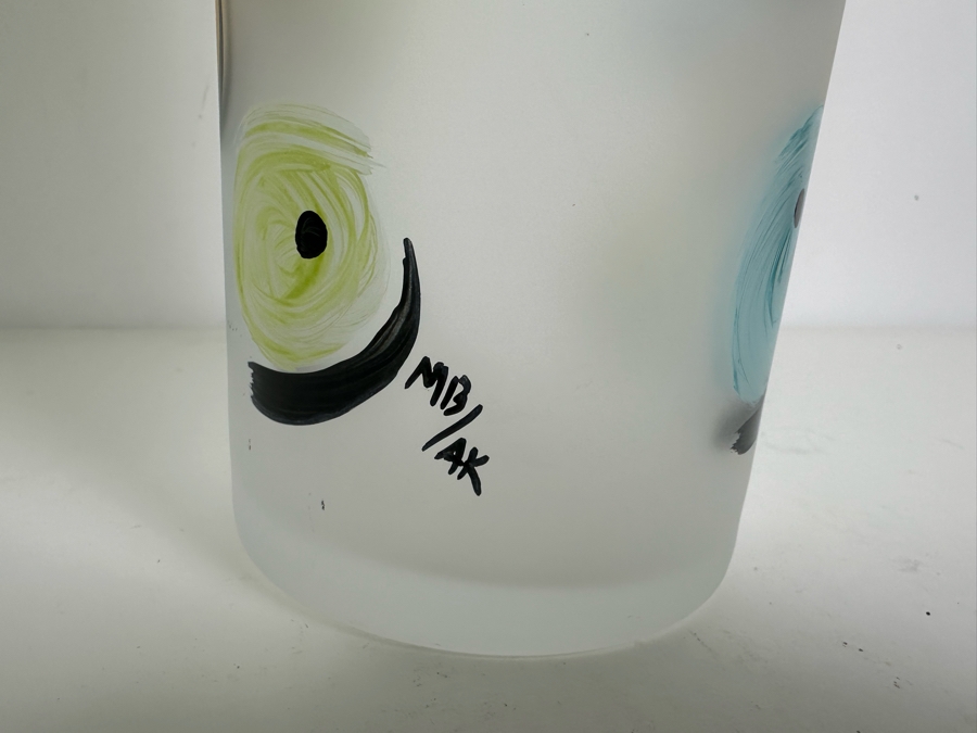 Kosta Boda Hand Painted Art Glass Vase 12.5'H [Photo 3]