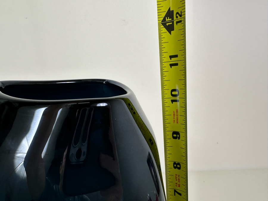 Vintage Italian Hand Blown Dimpled Art Glass Vase 10.5'H [Photo 8]