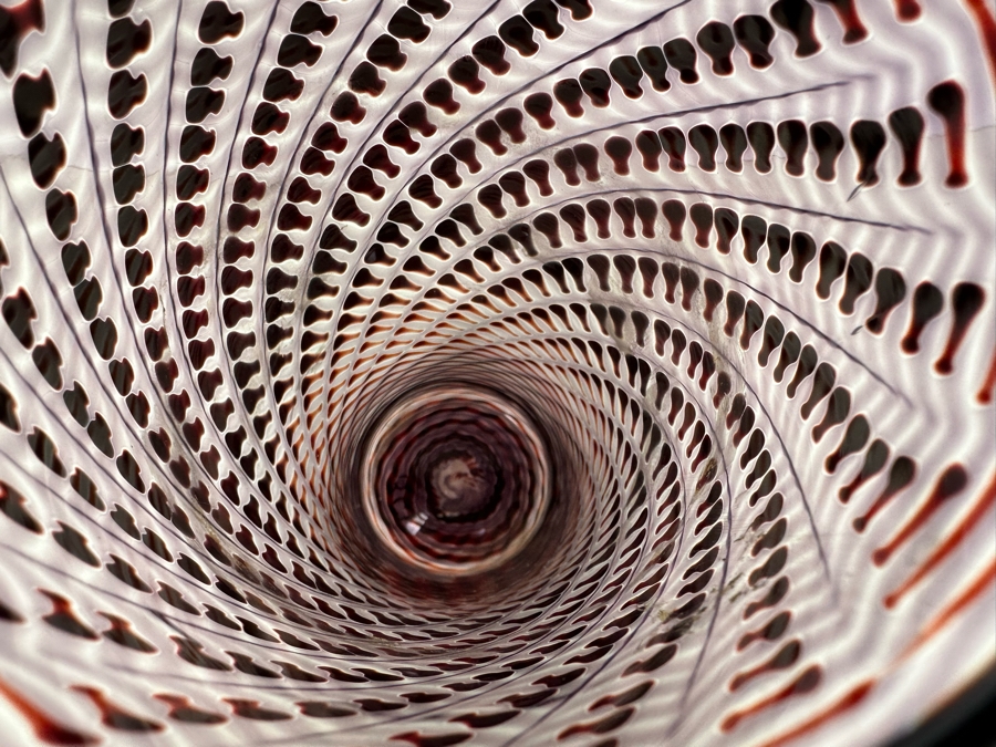 Vintage Michael David And Kit Karbler Artist Signed Art Glass Vase 12.75'H [Photo 4]