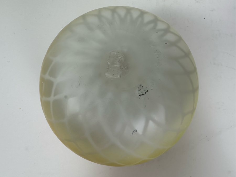Victorian MOP Mother Of Pearl Satin Art Glass Rose Bowl 4.5'H [Photo 9]