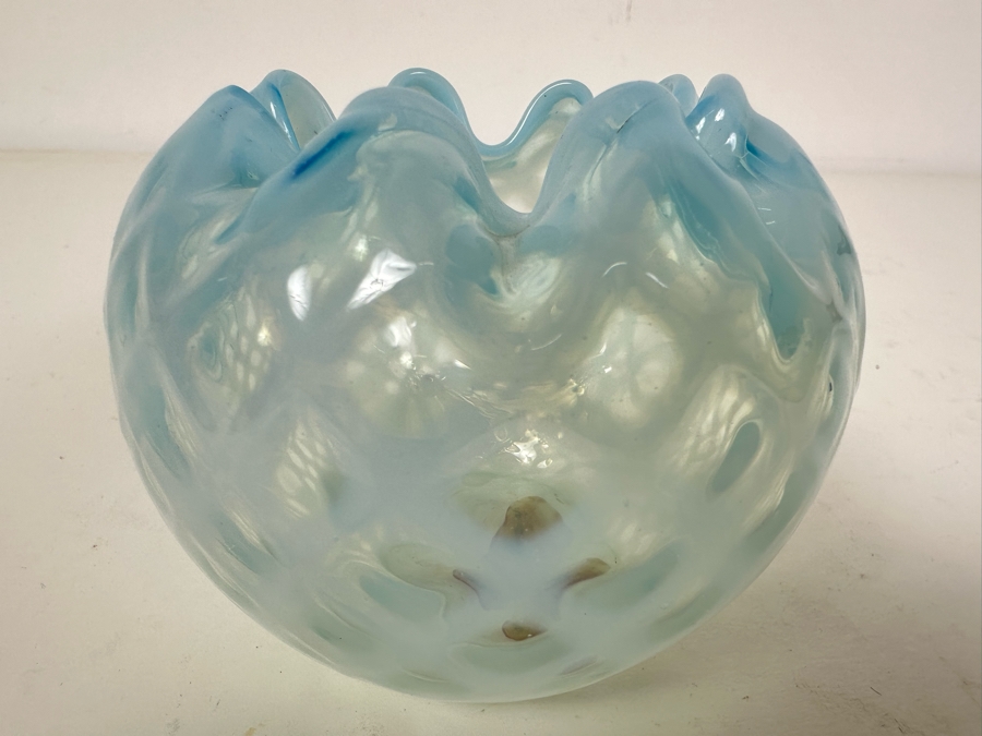 Victorian Art Glass Bowl 3'H [Photo 3]