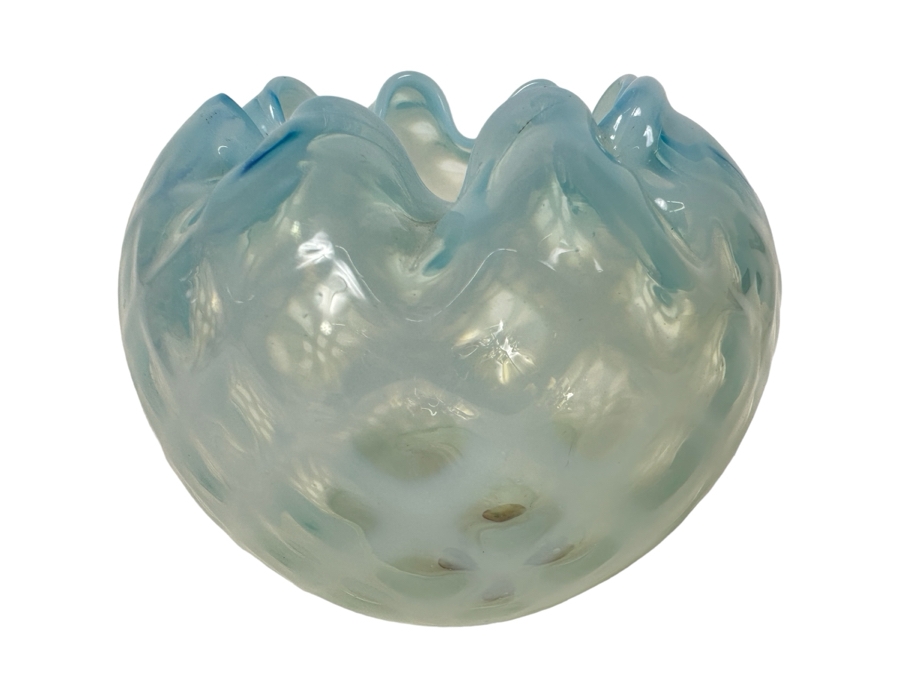 Victorian Art Glass Bowl 3'H [Photo 2]