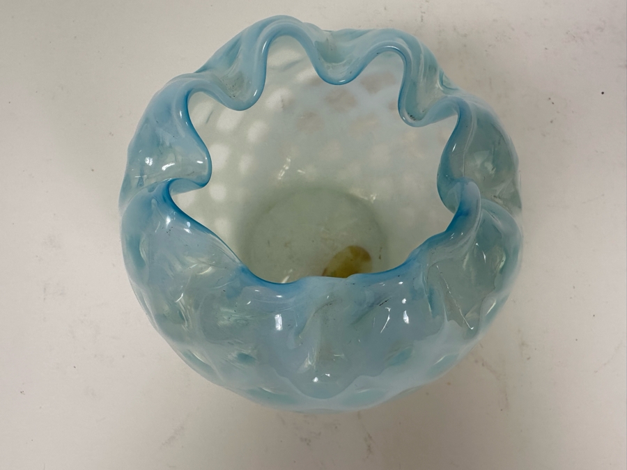 Victorian Art Glass Bowl 3'H [Photo 4]