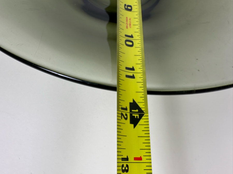 Vintage Viking Glass Charcoal Console Platter Bowl 17'W X 12'D [Photo 7]