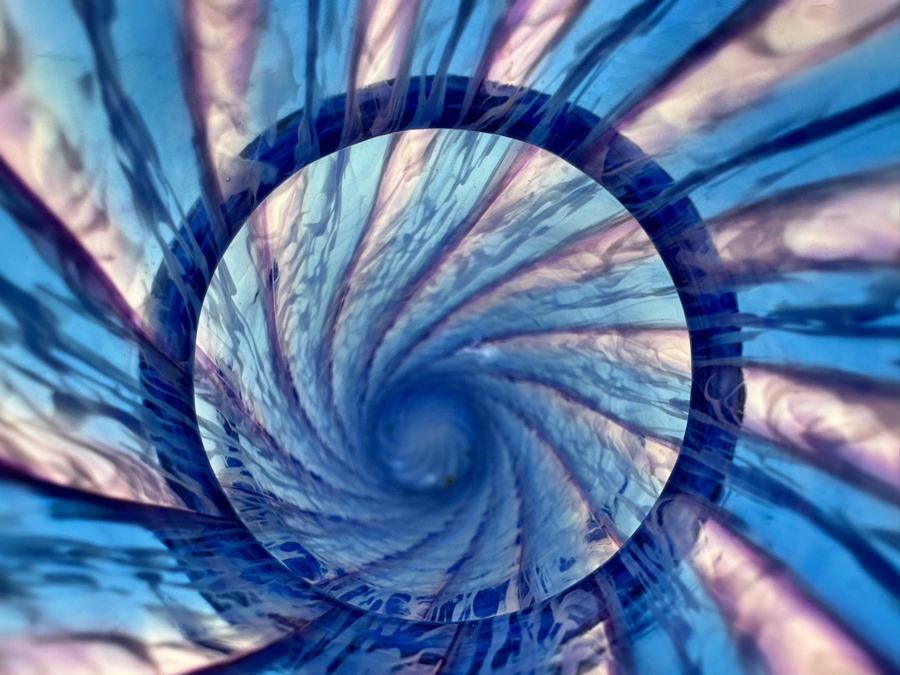 Arist Signed Art Glass Vase 12'H [Photo 4]