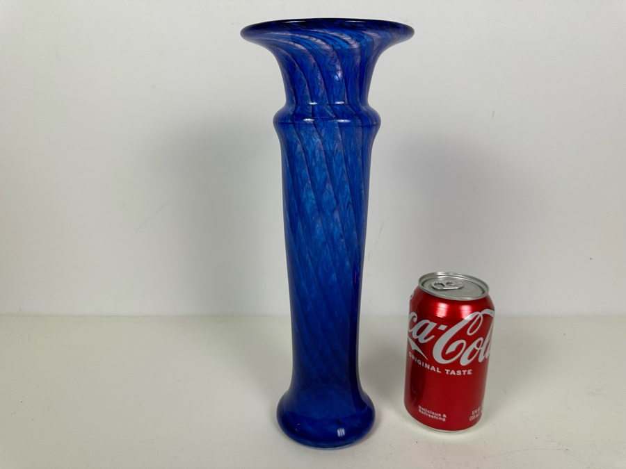 Arist Signed Art Glass Vase 12'H [Photo 2]