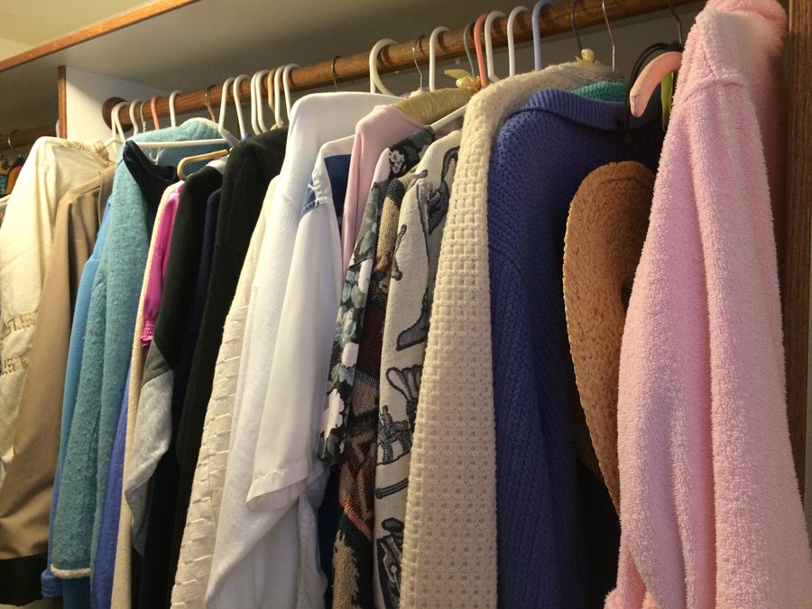 Entire Contents of Walk-In Closet - Shoes, Clothes, Scale [Photo 4]