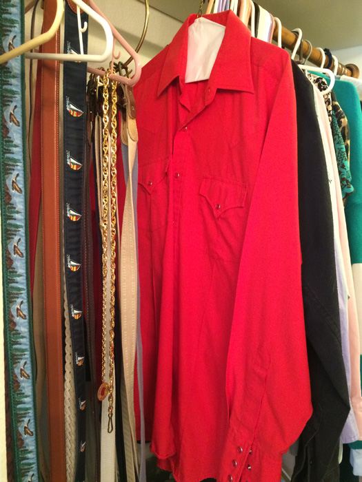 Entire Contents of Walk-In Closet - Shoes, Clothes, Scale [Photo 14]