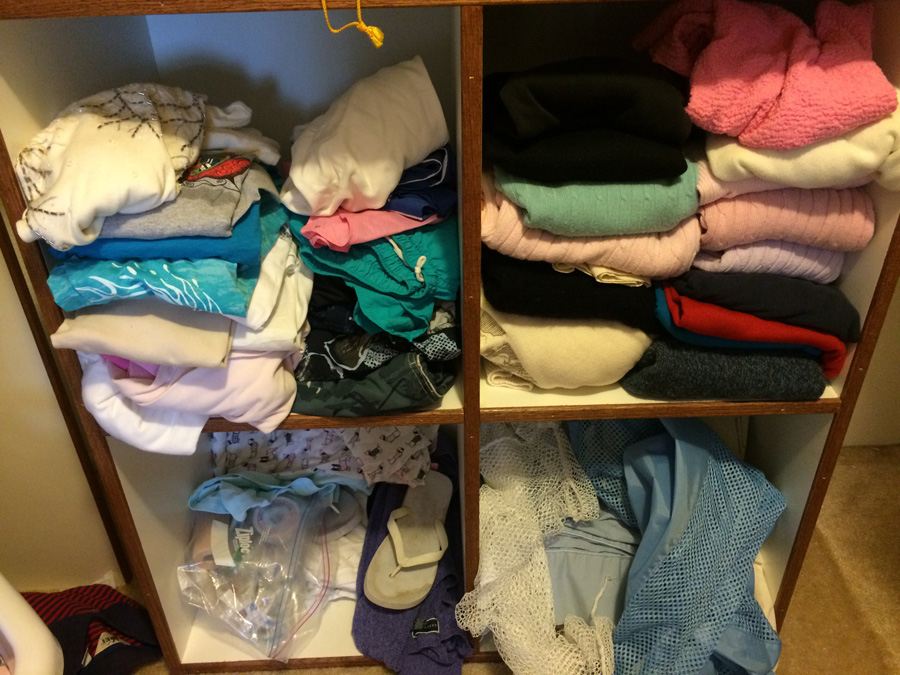 Entire Contents of Walk-In Closet - Shoes, Clothes, Scale [Photo 18]