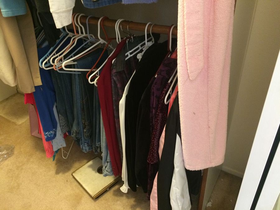 Entire Contents of Walk-In Closet - Shoes, Clothes, Scale [Photo 3]