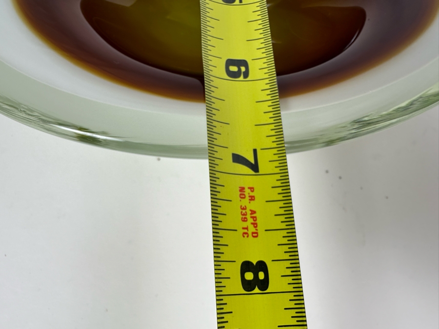 Mid-Century Modern Flavio Poli Murano Abstract Glass Bowl 8'W x 7'D x 2'H [Photo 9]