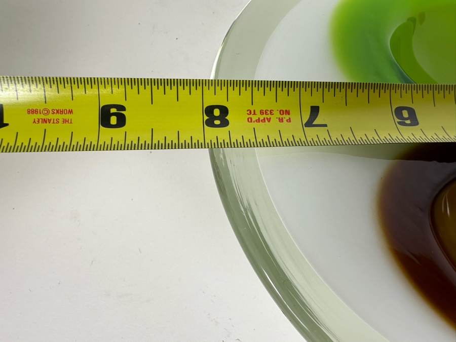 Mid-Century Modern Flavio Poli Murano Abstract Glass Bowl 8'W x 7'D x 2'H [Photo 8]