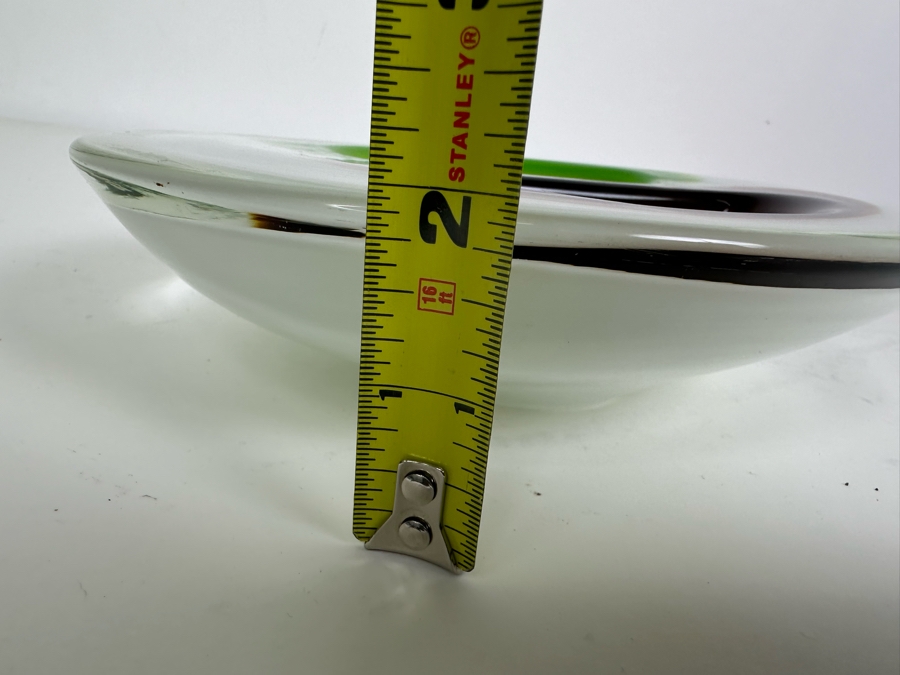 Mid-Century Modern Flavio Poli Murano Abstract Glass Bowl 8'W x 7'D x 2'H [Photo 10]