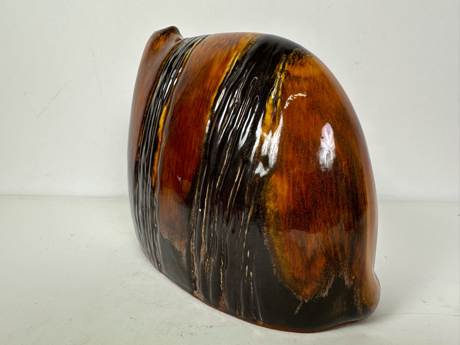 Vintage Abstract Ceramic Cat Studio Pottery Figurine 8.5'W X 7.5'H [Photo 5]