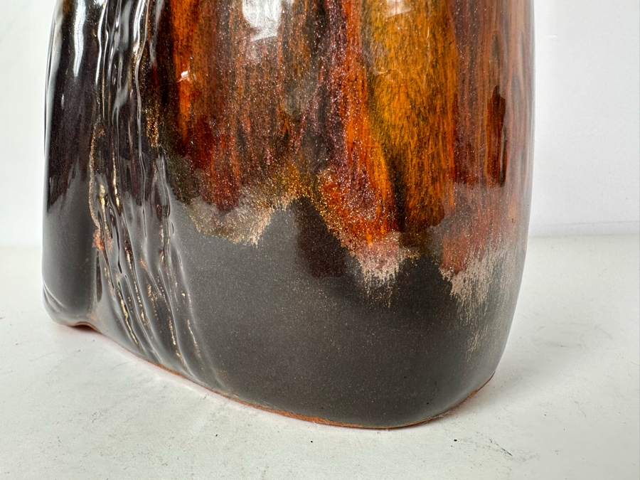 Vintage Abstract Ceramic Cat Studio Pottery Figurine 8.5'W X 7.5'H [Photo 3]