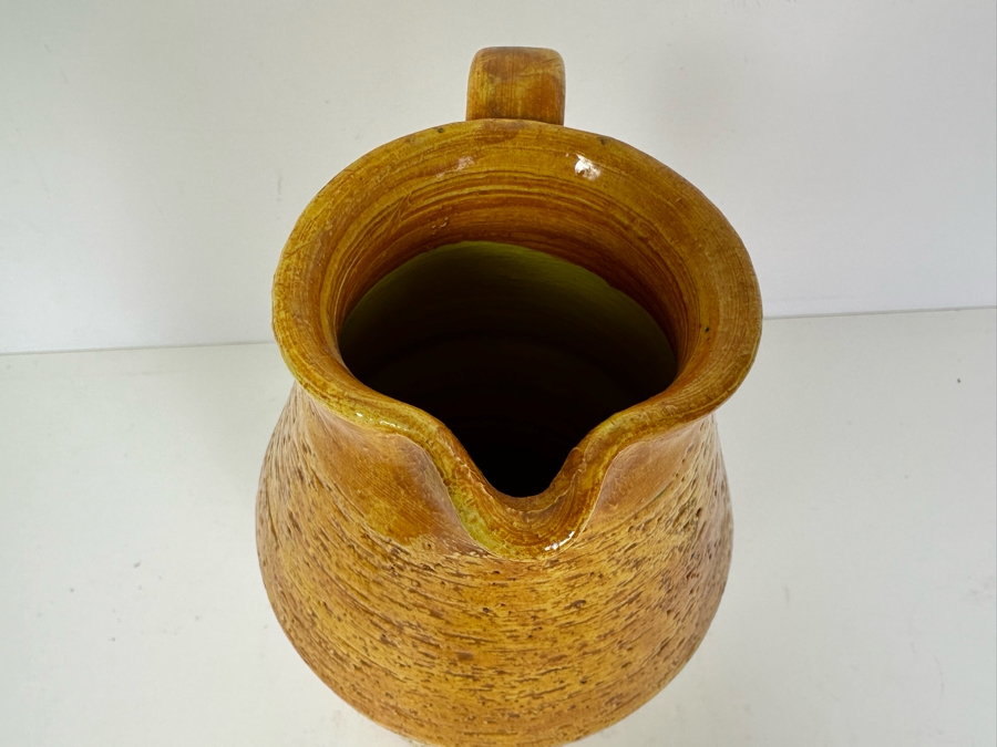 Vintage MCM Bitossi Italian Ceramic Pottery Pitcher Vase Made In Italy 9'H [Photo 5]