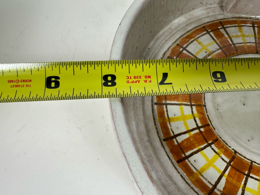 Vintage MCM Bitossi Italian Ceramic Pottery Ashtray 8'W X 2'H [Photo 10]